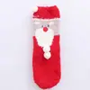 29 Meias de Chão Quentes para Casa de Natal de Animal Estéreo Bordado Reto de Veludo Coral Meia de Meia-Calça Meio Veludo