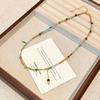 Collar de Cuentas de Piedra Natural Dopamina para Mujer 2025 Nuevo Lujo Ligero de Alta Gama Nicho Cadena Clavícula Gargantilla Accesorios
