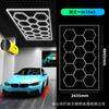 Lámpara de panal de 110 V, lámpara de garaje hexagonal transfronteriza, lámpara de lavado de autos impermeable con película de 220 V, lámpara de estación de belleza para autos