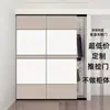 Painel de favo de mel de alumínio porta de guarda-roupa porta de correr porta de empurrar-puxar porta de armário de parede porta de armário de parede de cor sólida minimalista moderno