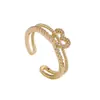 Anel Personalizado Simples da Moda Versátil Estilo Coreano Amor Cruz Diamante Brilhante Pulseira Estilo Frio de Celebridade da Internet Feminina