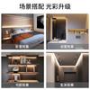 Tira de luz LED FSL Foshan Lighting de bajo voltaje, 24 V, súper brillante, autoadhesiva, con ranuras oscuras, para fondo de gabinete, pared, pasillo, decoración