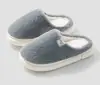 2025 Zapatillas de Conejo de Color Puro Transfronterizas Invierno Nuevas Zapatillas de Algodón para Hombres y Mujeres Hogar Interior Antideslizantes Cálidas Felpa Amor