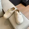 Sandalias de Ponerse Birkenstock para Mujer Ropa de Exterior 2026 Nuevo Otoño/Invierno de Una Tira Estilo Perezoso Cómodas de Suela Gruesa Zapatillas de Punta Cerrada