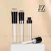 Tubo redondo JINZE con pulverizador inverso de inyección con anillo central de silicona, cabezal de cepillo, brillo de labios, esmalte de labios, tubo vacío, material de embalaje de 6 ml
