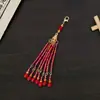 Accesorios DIY Estilo Antiguo Serie de Borlas Adornos Colgantes Combinados con Abanico Redondo Hanfu Pasador Colgante de Borla Broche Colgante Cheongsam