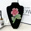 Parche Pequeño de Bordado de Rosa DIY Accesorio Versátil para Camisetas Parche Decorativo Parche para Reparar Agujeros de Orquídea