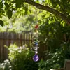 Balança de Vento Espiral 3D com Cauda Bola de Cristal Pegador de Sol Poder Eterno Criador de Arco-Íris Decoração Suspensa Sino de Vento