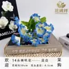 Flor de Glória da Manhã Artificial com 14 Flores, Flor de Glória da Manhã Artificial, Adereços Decorativos, Arranjo de Projeto, Atacado de Flores Artificiais Transfronteiriço