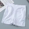 Shorts de Segurança de Renda Anti-Exposição para Mulheres, Não Enrola, Cintura Alta, Controle de Barriga, Levanta Bumbum, Forro de Algodão Jacquard Sem Costura, Sem Costura
