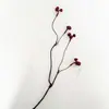 Nuevo Estilo Chino, Flores Artificiales Rojas Vibrantes y de Alta Calidad, Decoración de Mesa para Bodas, Accesorios para Arreglos Florales, Venta al por Mayor