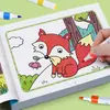 Livro de Colorir Caneta Colorida Infantil Transfronteiriço 2-3-6 Anos Bebê Livro de Colorir Graffiti Jardim de Infância Livro de Pintura de Iluminação