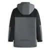 Chaqueta de algodón para hombre más vendida transfronteriza, abrigo de invierno para hombre, engrosado y cálido, de bloques de color, con capucha, chaqueta acolchada de algodón grueso, ropa de invierno