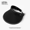 Sombrero de Sol de Verano de Alta Gama, Sombrero Protector Solar Integrado sin Costuras para Mujer, Sombrero de Sol Plegable de Seda de Hielo para Adulto con Parte Superior Abierta