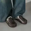 Cómodas y Elegantes ~ Mocasines Birkenstock de Piel de Oveja con Hebilla de Cuero Estilo Occidental 2025 Zapatillas de Piel Genuina con Tacón Bajo para Aumentar la Altura