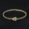 Pulsera de hebilla de cinturón con microincrustaciones transfronterizas de hip-hop Elle Mosha, pulsera ligera de lujo de estilo frío, pulsera de pareja europea y americana grande
