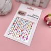 Parche de maquillaje de ojos, parche de diamante para ojos, decoración facial, accesorios de maquillaje de perlas, parche de diamantes de imitación para escenario infantil, en stock, cuenta de mano al por mayor
