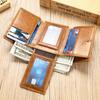 Cartera para Hombre Marant Rfid Nueva Piel Genuina Portamonedas y Tarjetas Corta Becerro Cartera para Hombre Bolso Transfronterizo para Hombre