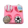 Futebol Baseball Equipamentos Esportivos Flip Açúcar Silicone Molde Assar Bolo Molde Decoração