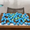 Corazón de Turquesa de Magnesita Incrustado Superficie Mate Accesorios de Juguete Joyería DIY con Cuentas y Cuentas Espaciadoras