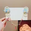 Cadena Original para la Frente Estilo Chino para Niñas, Accesorio para el Cabello Estilo Antiguo Hanfu, Pasador con Borla, Adorno para el Cabello con Flor, Cadena para la Frente para Sesión de Fotos de Disfraces Tradicionales