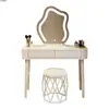 Nuevo Tocador Dormitorio Simple Moderno Estilo Curativo Mesa de Maquillaje Lujo Ligero Wabi-sabi Estilo Crema Apartamento Pequeño Escritorio de Maquillaje