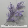 Flores Artificiales Moradas de Boda Elegante Boda Compromiso Banquete Montaje Techo del Salón de Bodas Decoración de Flores Artificiales Escenario Flores Guía de Camino