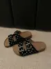 Pantuflas Birkenstock de Estilo Francés con Puntos y Suela Gruesa para Mujer, Nuevo Modelo Verano 2026, Zapatos Perezosos sin Cordones, Sandalias Casuales de Playa