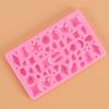 Brincos de joias DIY cristal gota cola molde silicone amor geométrico gota lua semicírculo padrão pingente molde