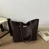 Bolso tote grande de comercio exterior transfronterizo para mujer, nuevo 2026 vintage versátil otoño moderno bolso de hombro