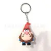 Chaveiro de Personagem de Cidade Excêntrico Pingente de Boneca Exquisite Acessório 3D de Silicone para Chave de Carro