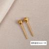 Aretes Doudou para Mujer, Aretes de Bola Redonda Brillante, Palitos para la Oreja, Simples Clavos para el Hueso de la Oreja, Perforación Pequeña de la Oreja, Aretes de Ropa de Trabajo de Moda para Hombre y Mujer