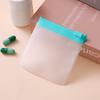 Bolsa de viagem EVA com zíper 7,5*7,5 fosco bolsa de comprimidos de EVA para vitaminas bolsa de armazenamento autovedante