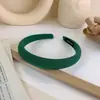 Aro para el cabello con esponja color crema para niña, accesorio para el cabello para salir, combina con todo, ideal para celebridades de Internet, con aumento de altura, para la parte superior de la cabeza, con presión, de ala ancha