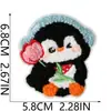 Patches de Pinguim Termocolantes com Textura Macia e Cêrea, com Designs Divertidos para Roupas Infantis, Moletons, Jaquetas e Patches Decorativos Criativos para Malas