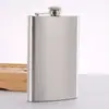 Petaca pequeña de acero inoxidable al por mayor con tapa de plástico 1-18 oz botella de vino portátil petaca