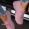Comércio exterior tamanho grande sapatos casuais femininos 2021 Primavera e Outono novo tecelagem flyknit sapatos femininos tamanho grande malha respirável sapatos casuais atacado