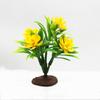 Planta de Simulación Árbol Falso Flor Falsa Pasto Piedra Volcánica Valla Escena Mesa de Arena Adorno Modelo Accesorios a Granel Juguete