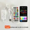 Controlador Inteligente Wifi Tuya Luz de Ambiente de Color Completo Luz de Alero Controlador de Luz Corriente de Agua Voz 12V
