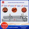 Linha de fritura de pés de frango de pele de tigre, máquina automática de fritura de produtos de carne, equipamento de fritura, linha de produção de fritura de pés de frango