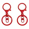 Cor cor doce tinta metálica oito chaveiros de três peças acessórios para joias DIY chaveiro de bolsa de carro