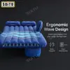 Cama inflável para carro, colchão inflável para banco traseiro, cama inflável de viagem para o banco traseiro, colchão de ar para SUV, almofada inflável, acessórios para carro