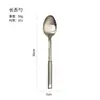Espátula de Acero Inoxidable Transfronteriza, Colador, Cuchara para Sopa, Espátula para Freír, Cuchara para Arroz, Espátula de Cocina, Utensilios de Cocina, Juego de Vajilla