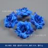 Flor artificial azul rosa botão de chá estilo étnico fada cocar DIY fantasia fantasia embelezamento cerimônia de casamento