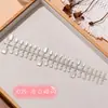 Uñas de los piesWearables para Uñas de los Pies de Verano, Piezas de Uñas Pre-Hechas, Piezas de Uñas Ojo de Gato Arcoíris Aurora Hielo Transparente