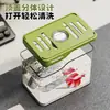 Mini Acuario Transparente con Tira de Luz y Tapa Anticaída de Plástico Tanque para Peces Dorados Escritorio de Sala de Estar Oficina en Casa Acuario de Imitación de Cristal