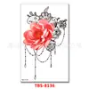 Pegatina de Tatuaje Pegatina de Tatuaje para Mujer Flor Brazo Medio Brazo Set de Pegatinas de Tatuaje