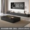 Mueble de TV de Piso Sala de Estar Hogar 2025 Nuevo Apartamento Pequeño Lujo Ligero Mesa de Centro Combinación Mueble de TV