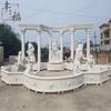 En Stock Fuente de Animal León de Piedra Tallada Mármol Estilo Europeo Plaza León de Piedra Rojo Atardecer Fuente Grande