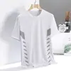 Venta Directa de Fábrica Ropa de Trabajo para Hombre Barata Holgada Talla Grande Malla Transpirable Casual Deportiva Camiseta de Manga Corta